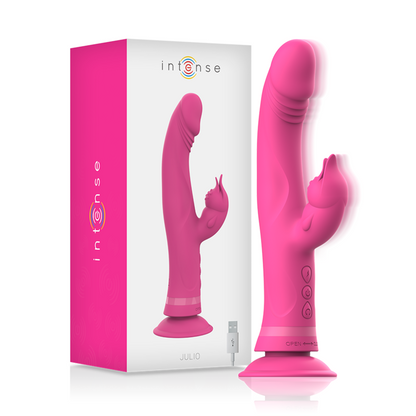 INTENSE - VIBRATORE RABBIT IN SILICONE ROSA LUGLIO