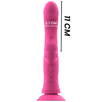 INTENSE - VIBRATORE RABBIT IN SILICONE ROSA LUGLIO
