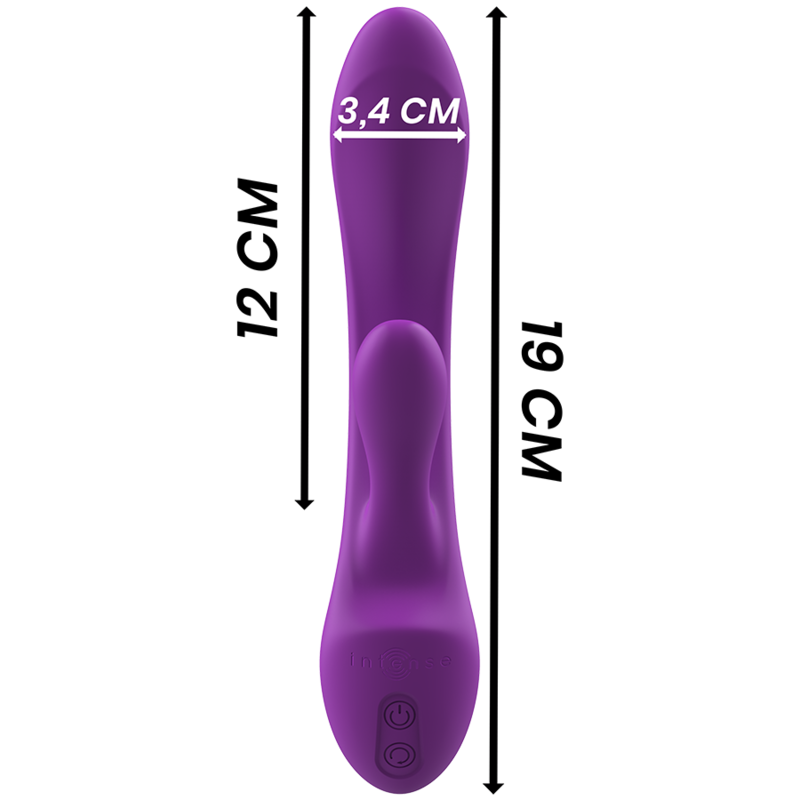 INTENSE - VIBRATORE RABBIT IN SILICONE LIQUIDO LUIGI VIOLA
