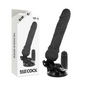 BASECOCK - VIBRATORE REALISTICO TELECOMANDO NERO 19,5 CM -O- 4 CM