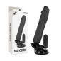 BASECOCK - VIBRATORE REALISTICO TELECOMANDO NERO 20 CM -O- 4 CM
