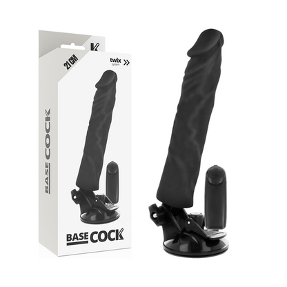 BASECOCK - VIBRATORE REALISTICO TELECOMANDO CARNE 21 CM -O- 4 CM