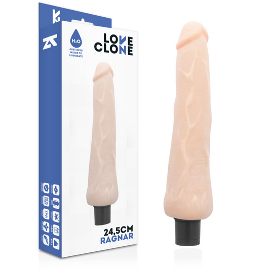 LOVECLONE - RAGNAR VIBRATORE REALISTICO AUTOLUBRIFICANTE 24,5 CM -O- 3,5 CM