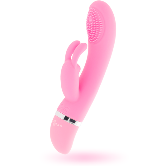 INTENSE - VIBRATORE OSCILLANTE RABBIT IN SILICONE ROSA SUSY