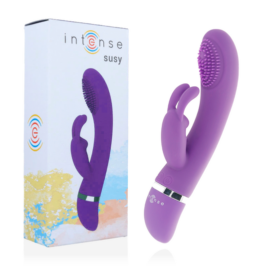 INTENSE - VIBRATORE OSCILLANTE IN SILICONE LILLA SUSY CONIGLIO