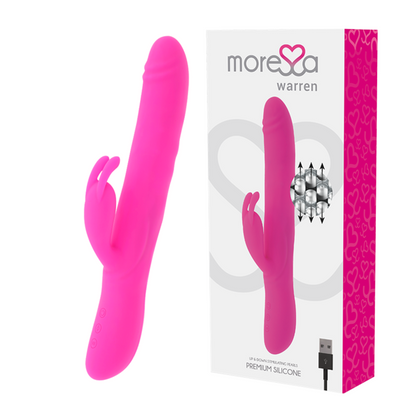 MORESSA - WARREN GIRANTE OSCILLANTE VIBRANTE RICARICABILE IN SILICONE PREMIUM