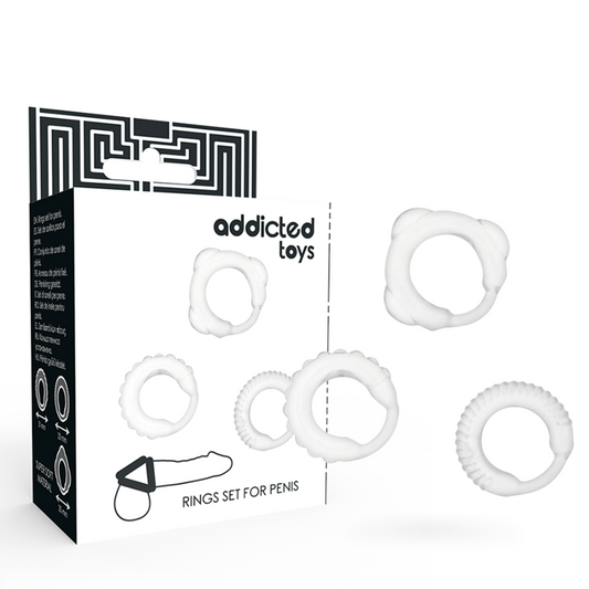 ADDICTED TOYS - SET 3 ANELLI PER PENE TRASPARENTI