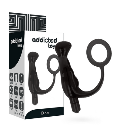 ADDICTED TOYS - VIBRATORE PROSTATICO NERO 10 CM