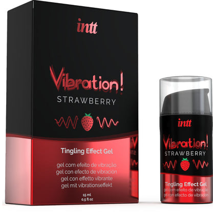 INTT - GEL VIBRANTE LIQUIDO STIMOLANTE INTIMO ALLA FRAGOLA 15 ML