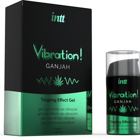 INTT - GEL LIQUIDO VIBRATORE LIQUIDO ALLA CANNABIS POTENTE STIMOLANTE INTIMO 15ML