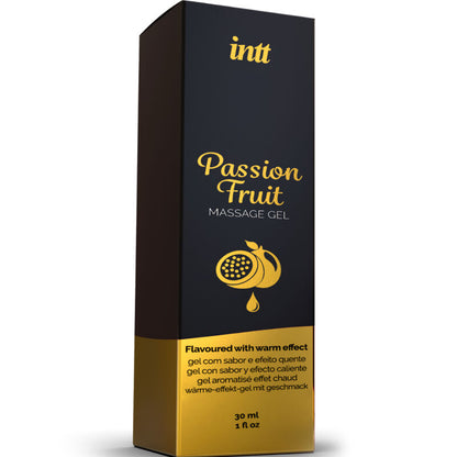 MASSAGGIO INTT E SESSO ORALE - GEL DA MASSAGGIO AL GUSTO DI FRUTTO DELLA PASSIONE CON EFFETTO RISCALDANTE