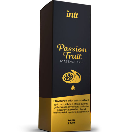 MASSAGGIO INTT E SESSO ORALE - GEL DA MASSAGGIO AL GUSTO DI FRUTTO DELLA PASSIONE CON EFFETTO RISCALDANTE