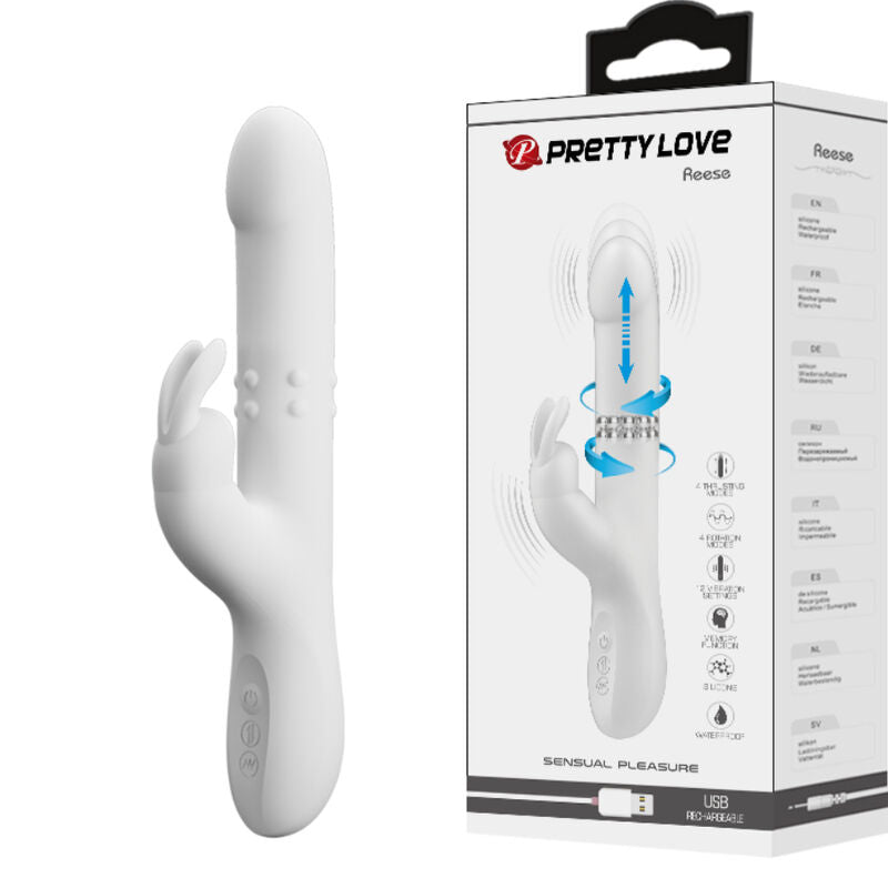 PRETTY LOVE - VIBRATORE ROTANTE SILVER DI REESE