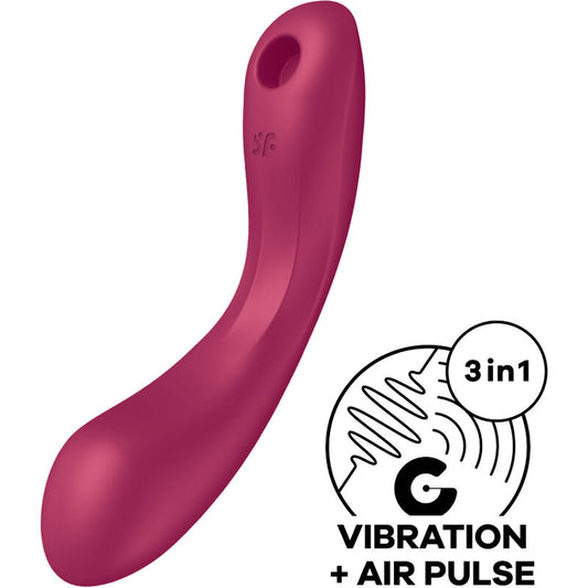 SATISFYER - CURVE TRINITY 1 AIR PULSE VIBRATION GRIGIO