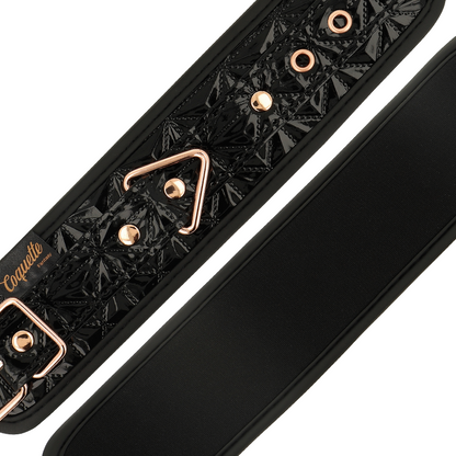 COQUETTE CHIC DESIRE - MANETTE RIVESTITE IN NEOPRENE EDIZIONE NERA