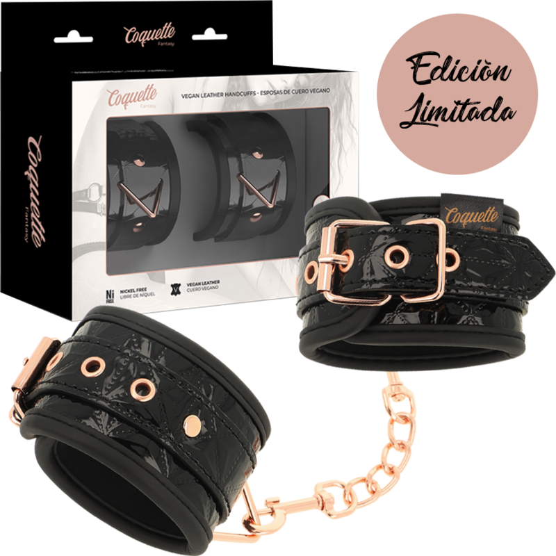 COQUETTE CHIC DESIRE - MANETTE RIVESTITE IN NEOPRENE EDIZIONE NERA