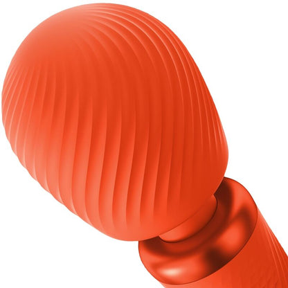 FUN FACTORY - VIM WAND RUMBLE VIBRATORE RICARICABILE IN SILICONE ARANCIONE