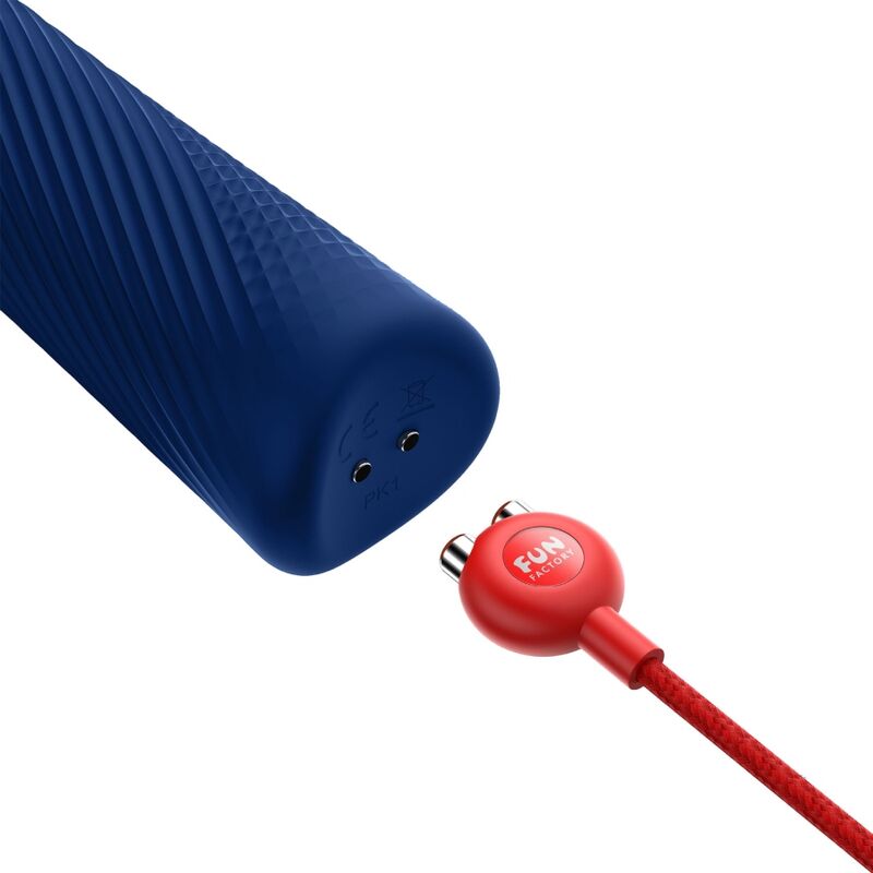 FUN FACTORY - VIM WAND RUMBLE VIBRATORE RICARICABILE IN SILICONE ARANCIONE