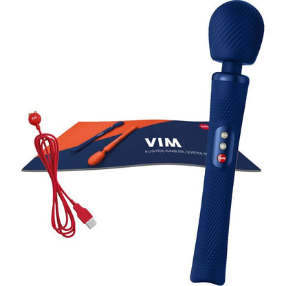 FUN FACTORY - VIM WAND RUMBLE VIBRATORE RICARICABILE IN SILICONE ARANCIONE