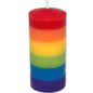 PRIDE - CANDELA GRANDE CON LA BANDIERA LGBT