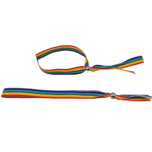 BRACCIALETTO CON PALLA IN ARGENTO CON BANDIERA LGBT PRIDE