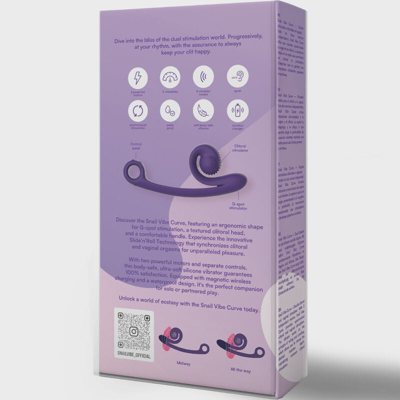 SNAIL VIBE - VIBRATORE CURVE ARANCIONE