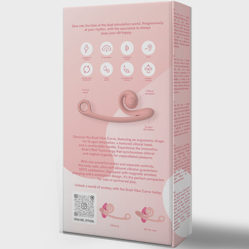 SNAIL VIBE - VIBRATORE CURVE ARANCIONE