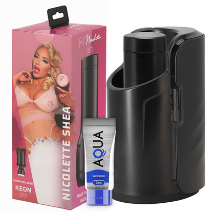 KIIROO - KEON + FEEL NICOLETTE SHEA STROKER + LUBRIFICANTE DI QUALITÀ ACQUA 50 ML 