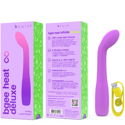 B SWISH - BGEE HEAT INFINITE DELUXE VIBRATORE RICARICABILE IN SILICONE LAVANDA