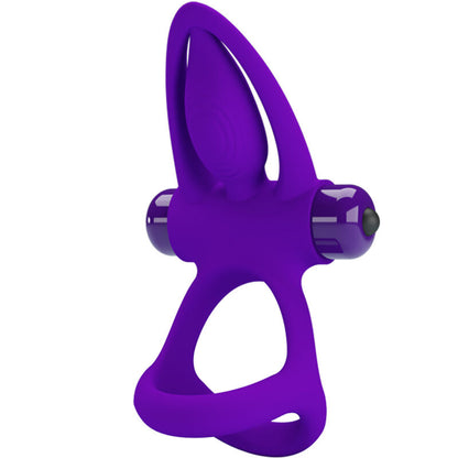PRETTY LOVE - ANELLO VIBRANTE 10 VIBRAZIONI SILICONE VIOLA
