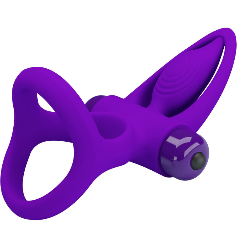 PRETTY LOVE - ANELLO VIBRANTE 10 VIBRAZIONI SILICONE VIOLA