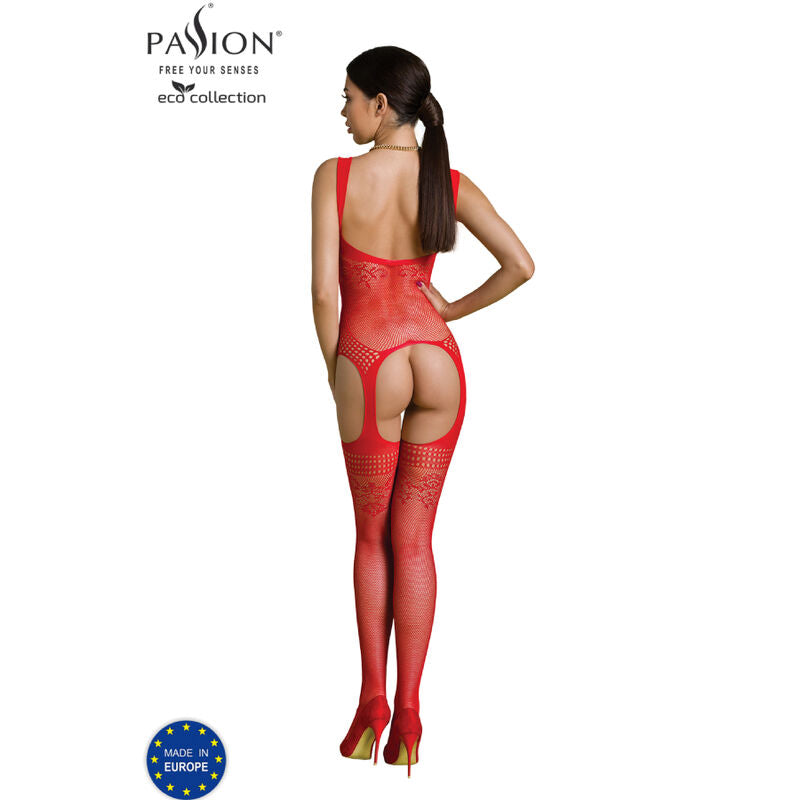 PASSION - ECO COLLECTION BODYSTOCKING ECO BS008 BIANCO