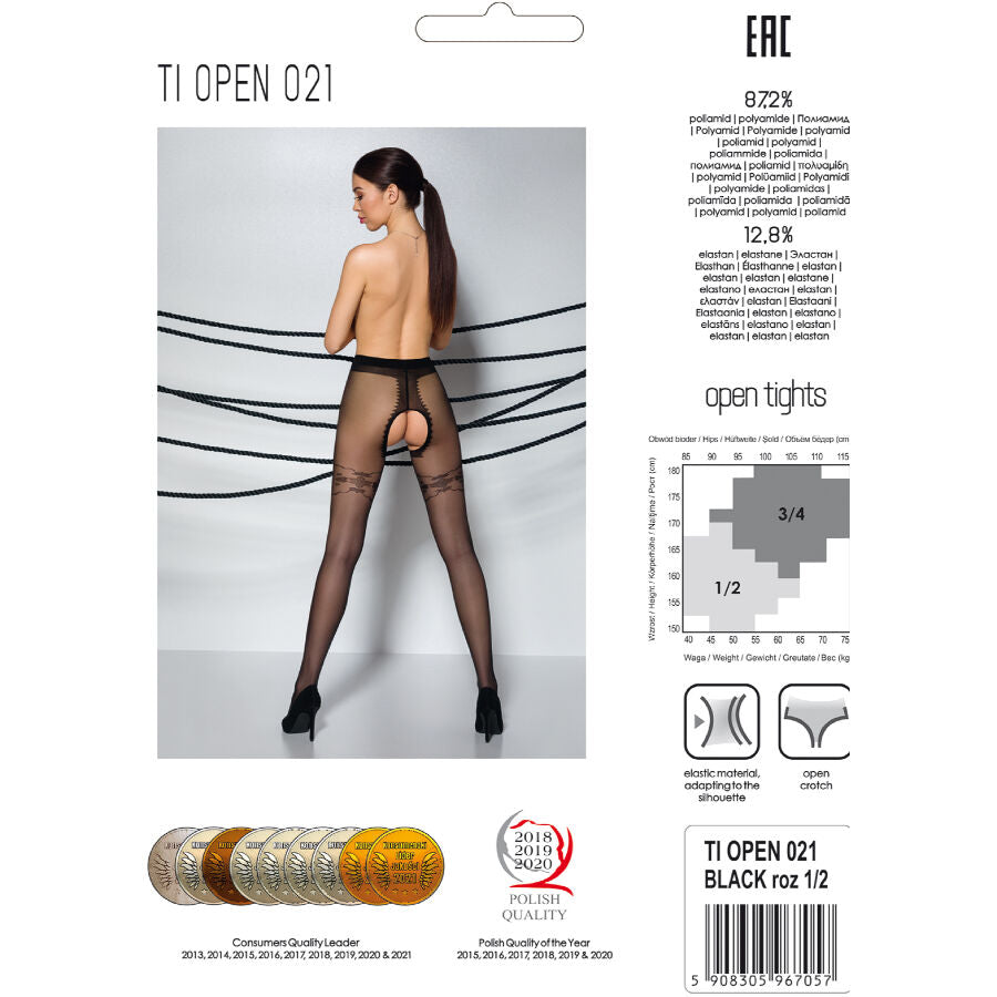 PASSIONE - TIOPEN 021 MEDIAS NEGRO 3/4 20 DEN