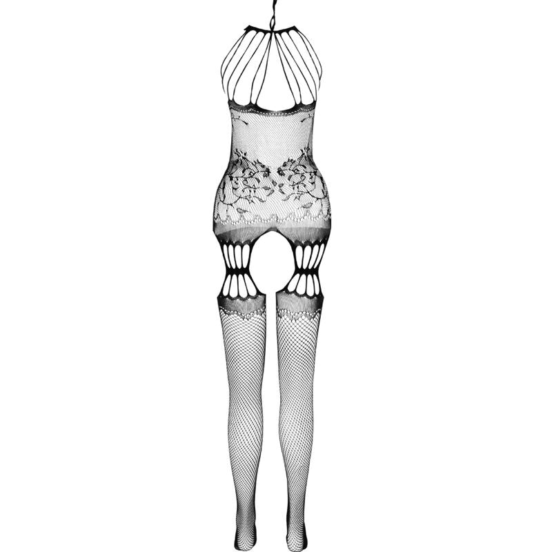 PASSION - BS095 BODYSTOCKING BLANCO TALLA UNICA