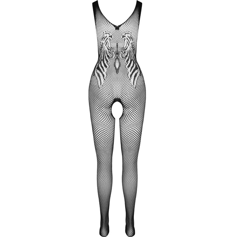 PASSION - BS098 BODYSTOCKING BLANCO TALLA UNICA