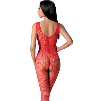 PASSION - BS098 BODYSTOCKING BLANCO TALLA UNICA