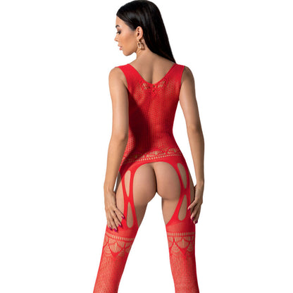 PASSION - BS099 BODYSTOCKING BLANCO TALLA UNICA