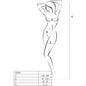 PASSION - BS099 BODYSTOCKING BLANCO TALLA UNICA