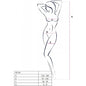 PASSION - BS100 BODYSTOCKING BLANCO TALLA UNICA
