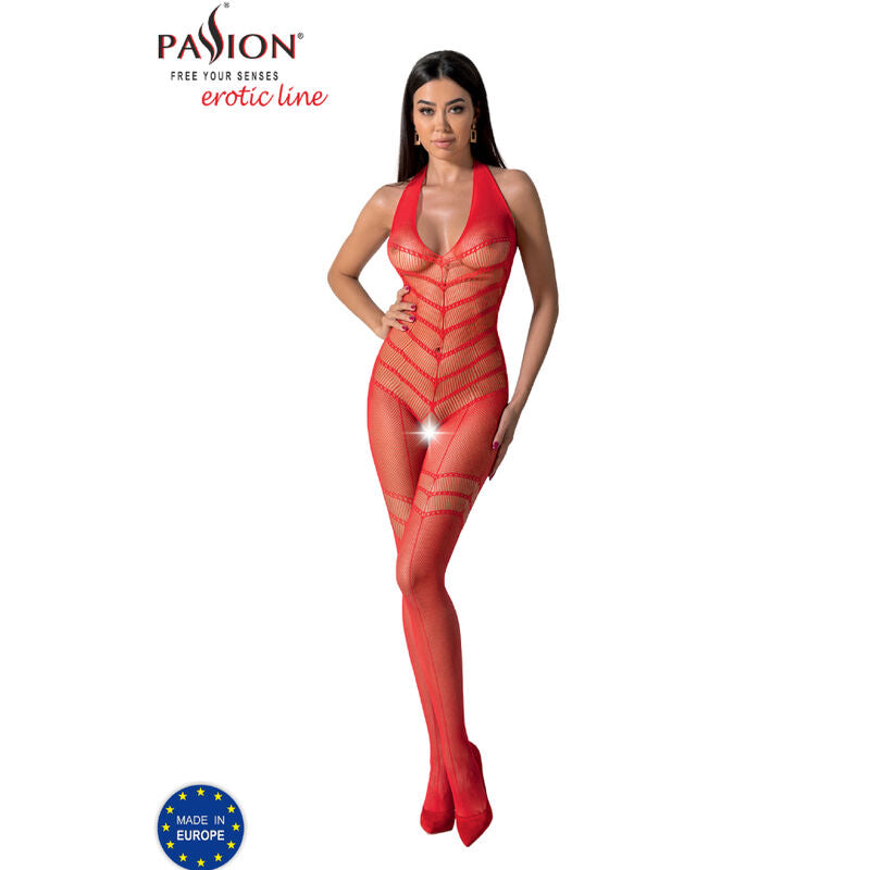 PASSION - BS100 BODYSTOCKING BLANCO TALLA UNICA