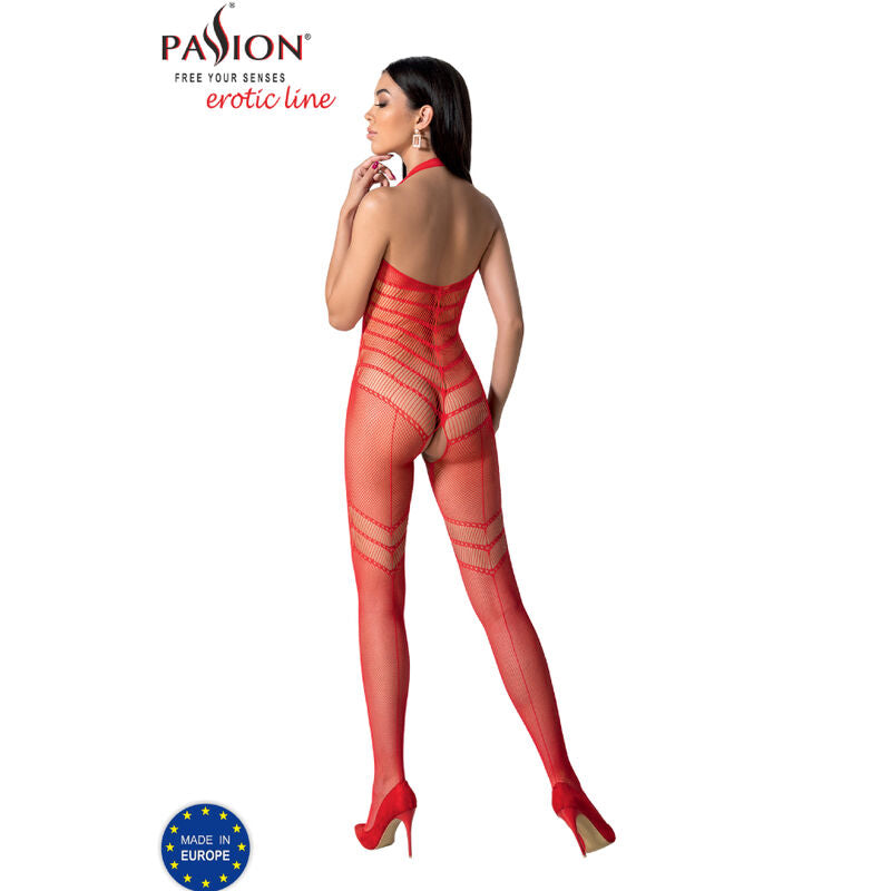 PASSION - BS100 BODYSTOCKING BLANCO TALLA UNICA