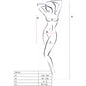 PASSION - BS101 BODYSTOCKING BLANCO TALLA UNICA