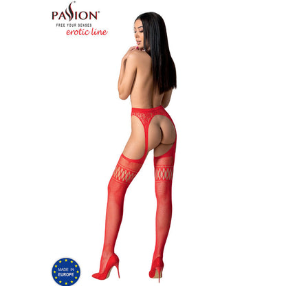 PASSION - S026 MEDIAS CON LIGUERO BLANCO TALLA UNICA