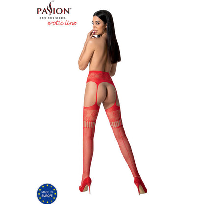 PASSION - S030 MEDIAS CON LIGUERO BLANCO TALLA ÚNICA