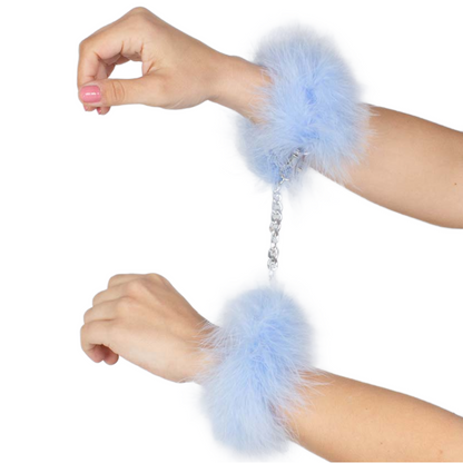 SECRETPLAY - MANETTE BLU MARABOU