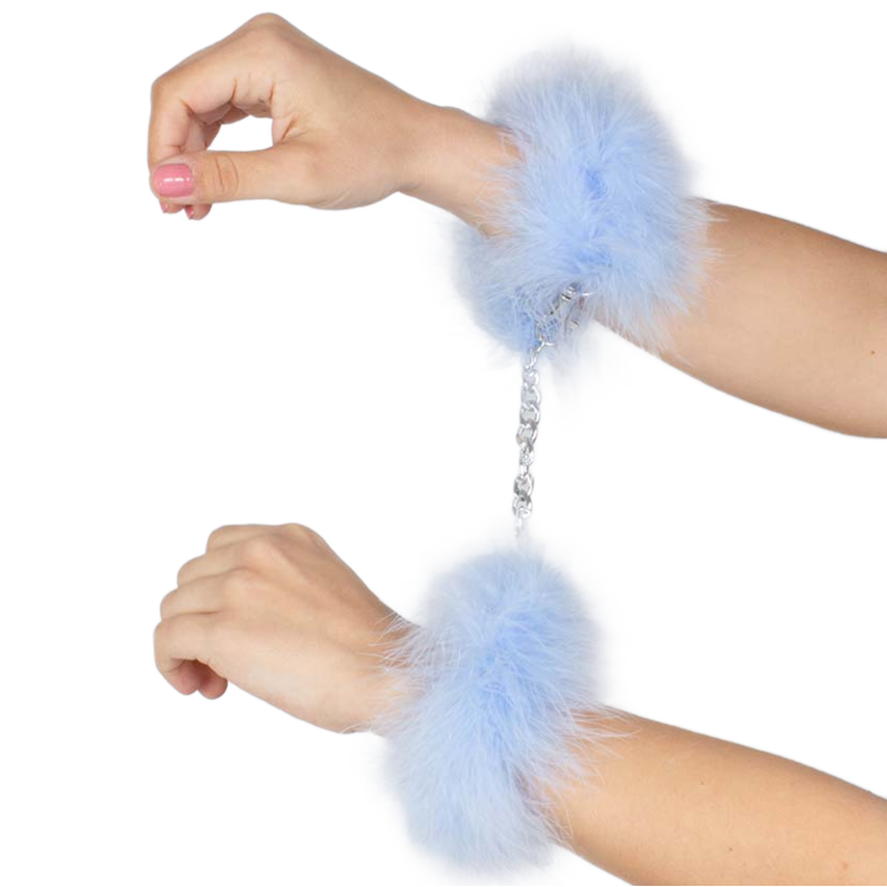 SECRETPLAY - MANETTE BLU MARABOU