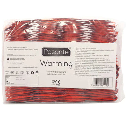 PASANTE - SACCHETTO DI PRESERVATIVI EFFETTO CALORE 144 UNITÀ