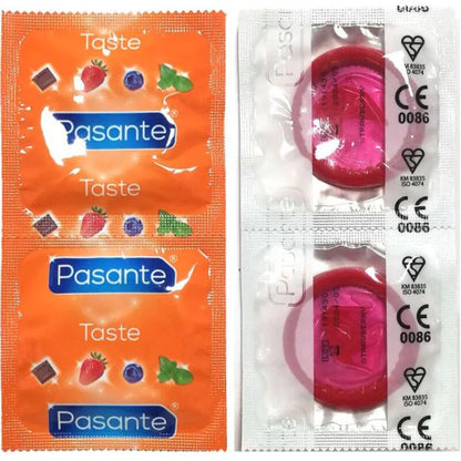 PASANTE - CONDOM AL GUSTO DI FRAGOLA BUSTINA 144 UNITÀ