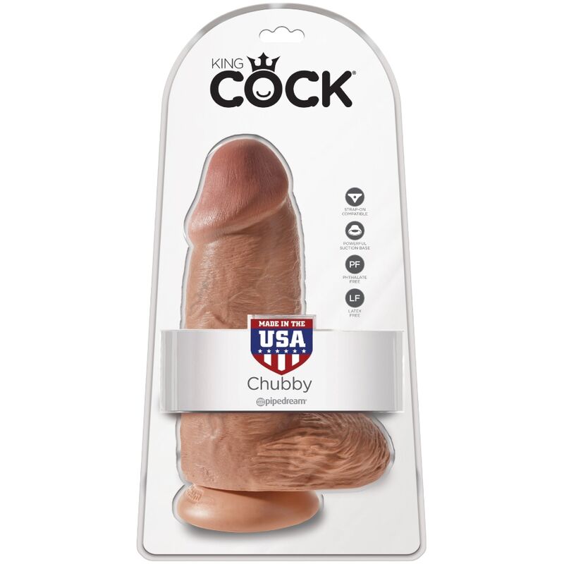 KING COCK - PENE REALISTICO CIPOLLE 23 CM CARAMELLA