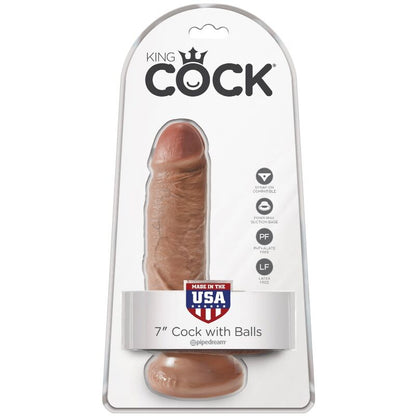 KING COCK - PENE REALISTICO CON TESTICOLI 13,2 CM CANDY